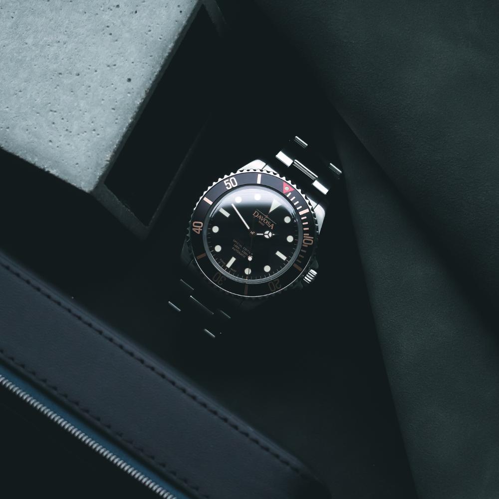Ternos Sixties Seahorse Swiss-Made 40mm Golden touch Sapphire Crystal Unisex Wristwatch 16152591 Special US Edition 100 units only Diver Davosa USA Official Distributor. Prices are Final. Tax & duties included.