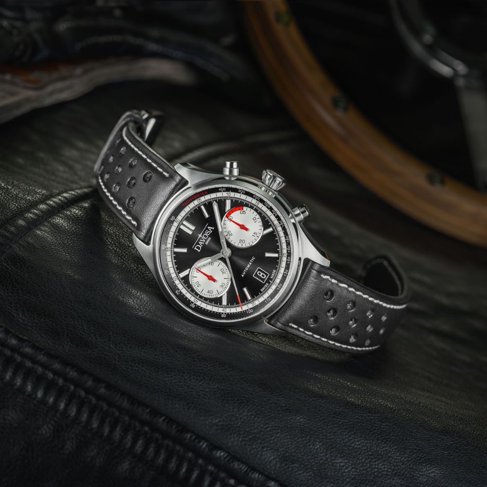 Newton Automatic Chronograph Black Black Pilot Rally Watch 161.536.55 Limited Edition Pilot Davosa USA Official Distributor. Prices are Final. Tax & duties included.