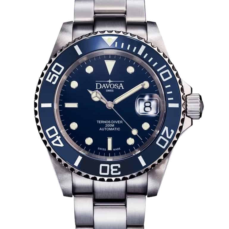 Ternos Ceramic Automatic 200m Blue Diving Watch 16155540 Diver Davosa USA Official Distributor. Prices are Final. Tax & duties included.