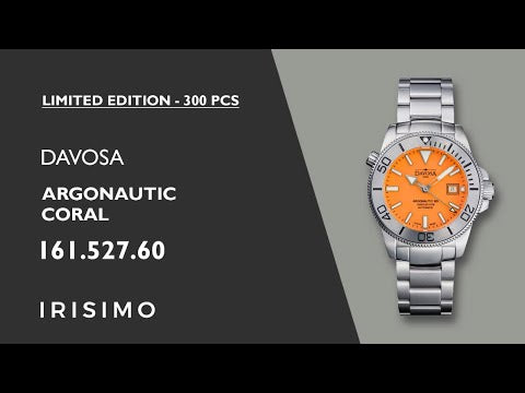 Argonautic Coral Automatic 300m Orange Men's Diver Watch 16152760 Limited Edition Diver Davosa USA Official Distributor. Prices are Final. Tax & duties included.