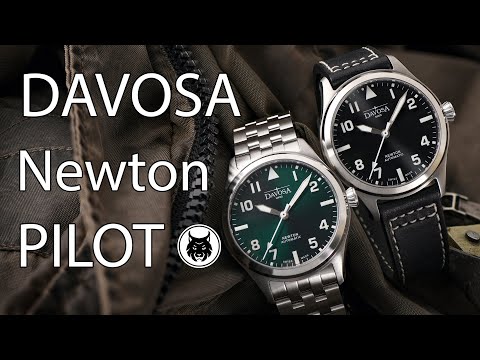 Newton Automatic 40mm Green Green Pilot Watch 16153075 Pilot Davosa USA Official Distributor. Prices are Final. Tax & duties included.