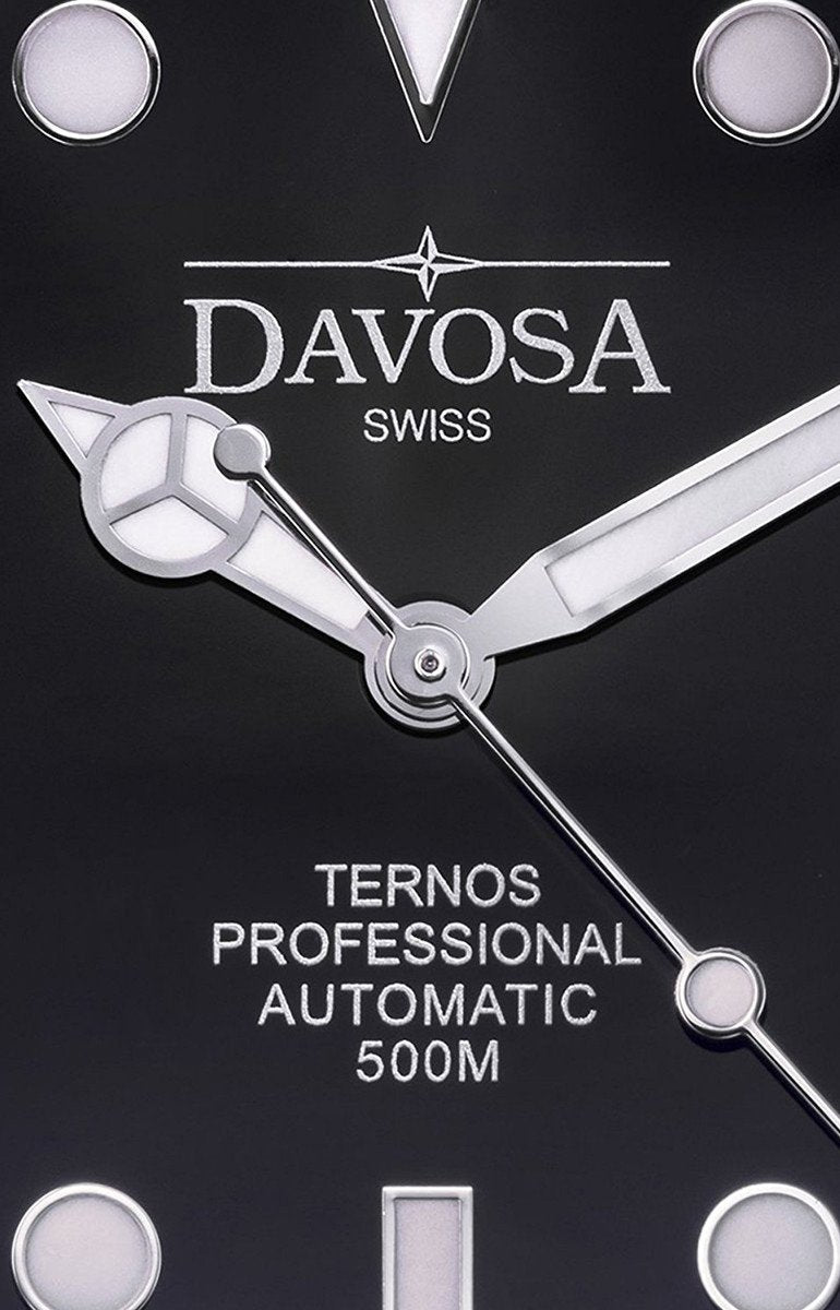 Ternos Professional Automatic 500m Black Diving Watch 16155950 Diver Davosa USA Official Distributor. Prices are Final. Tax & duties included.