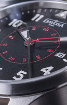 Neoteric Automatic Swiss-Made Black Red Pilot Watch 16156556 Pilot Davosa USA Official Distributor. Prices are Final. Tax & duties included.