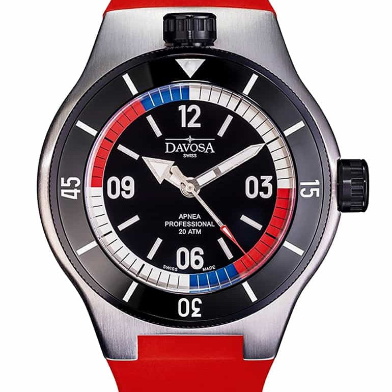 Apnea Pro Automatic Swiss-Made 200m Men's Diver watch 16156955 Diver Davosa USA Official Distributor. Prices are Final. Tax & duties included.