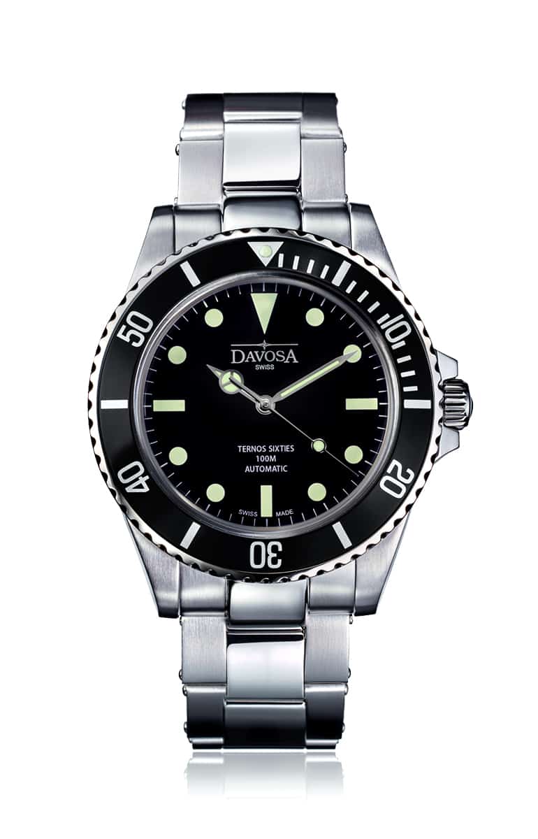 Ternos Sixties Automatic 100m Black Diving Watch 16152550 Diver Davosa USA Official Distributor. Prices are Final. Tax & duties included.