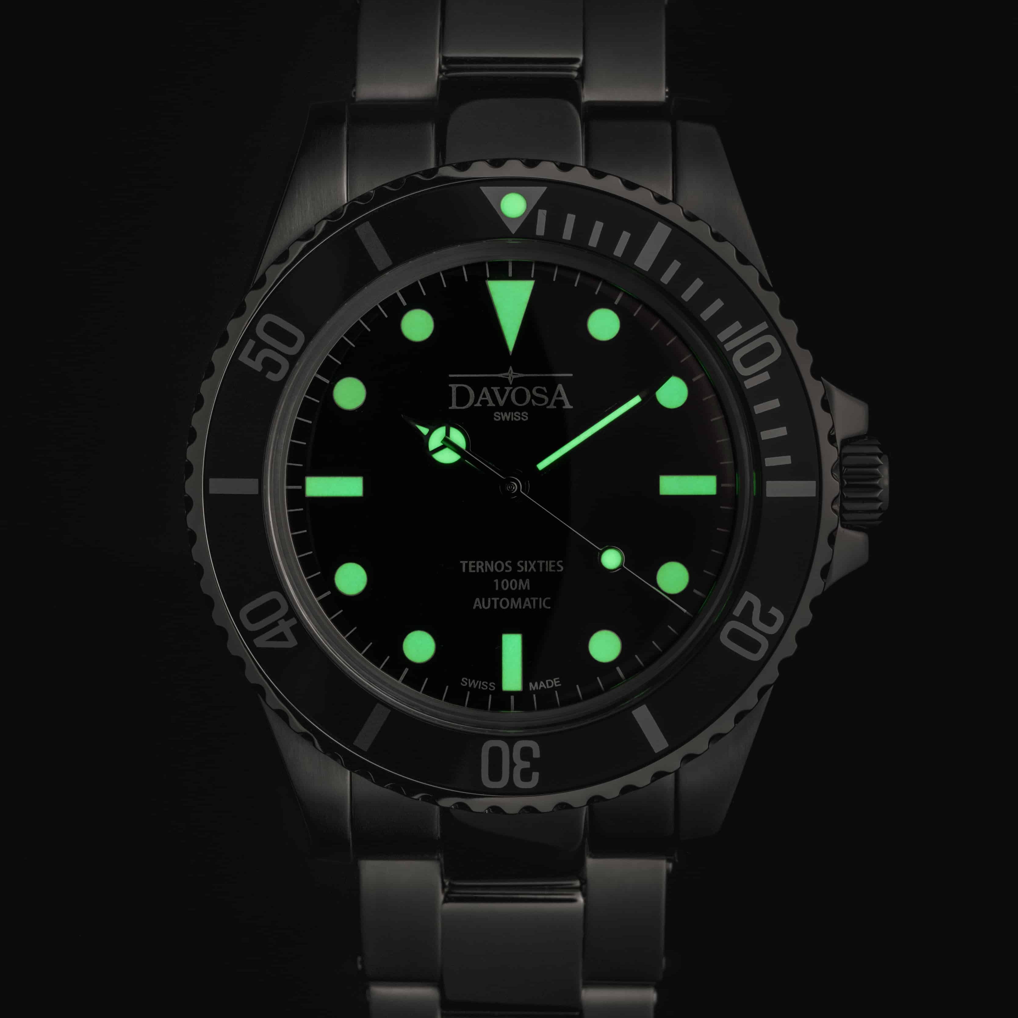 Ternos Sixties Automatic 100m Black Burgundy Diving Watch 16152560 Diver Davosa USA Official Distributor. Prices are Final. Tax & duties included.