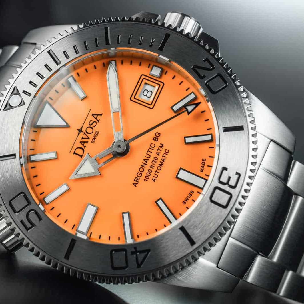 Argonautic Coral Automatic 300m Orange Men's Diver Watch 16152760 Limited Edition Diver Davosa USA Official Distributor. Prices are Final. Tax & duties included.
