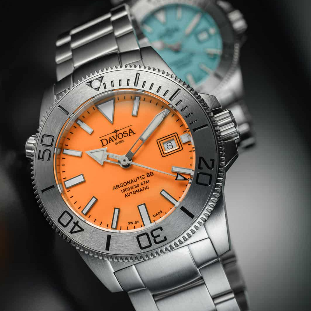 Argonautic Coral Automatic 300m Orange Men's Diver Watch 16152760 Limited Edition Diver Davosa USA Official Distributor. Prices are Final. Tax & duties included.