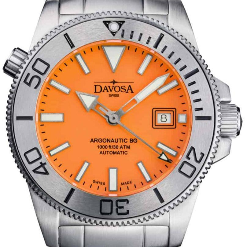 Argonautic Coral Automatic 300m Orange Men's Diver Watch 16152760 Limited Edition Diver Davosa USA Official Distributor. Prices are Final. Tax & duties included. 43mm Orange TriaLink