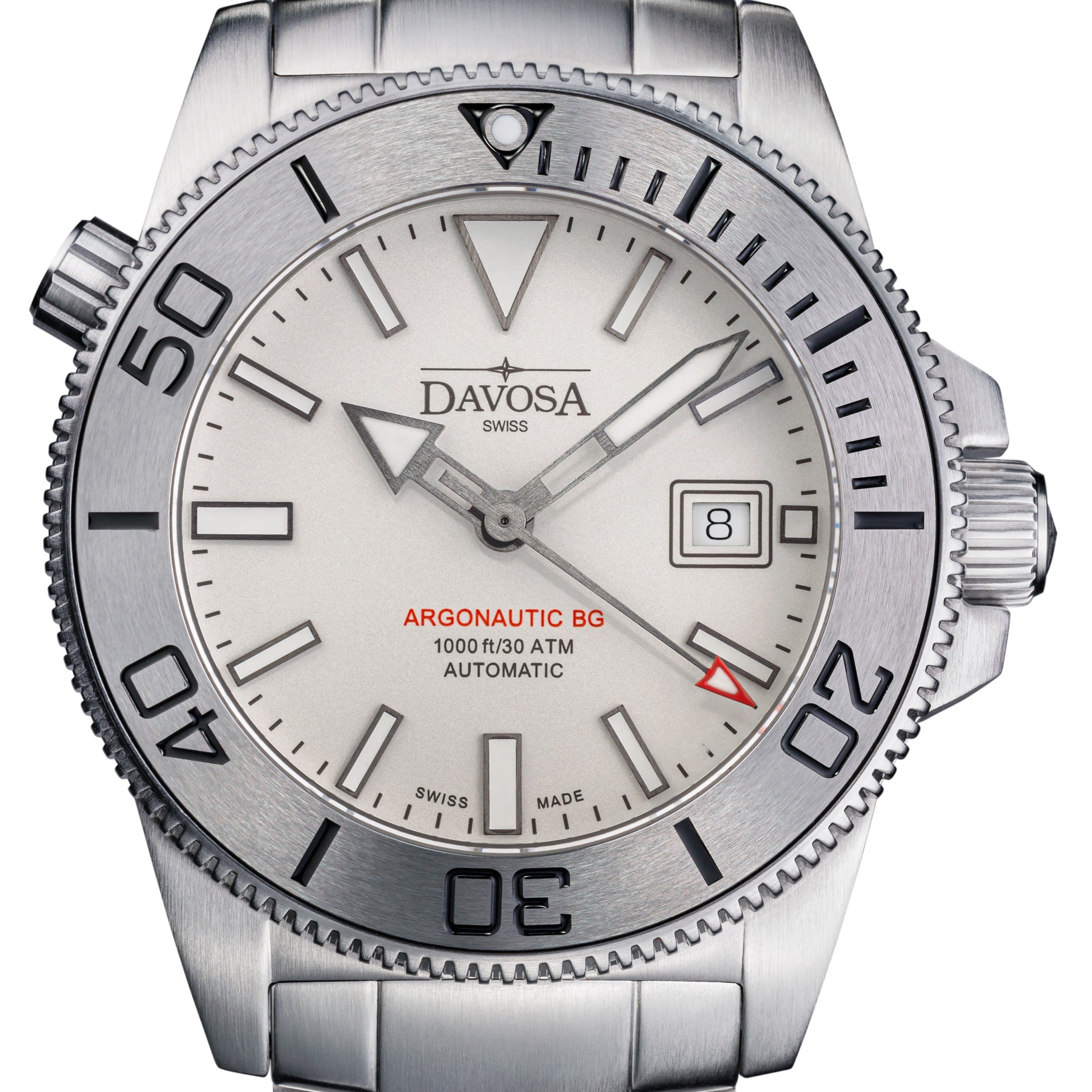Argonautic BGBS Automatic 300m White Men's Diver Watch 16152810 OUTLET Diver Davosa USA Official Distributor. Prices are Final. Tax & duties included.