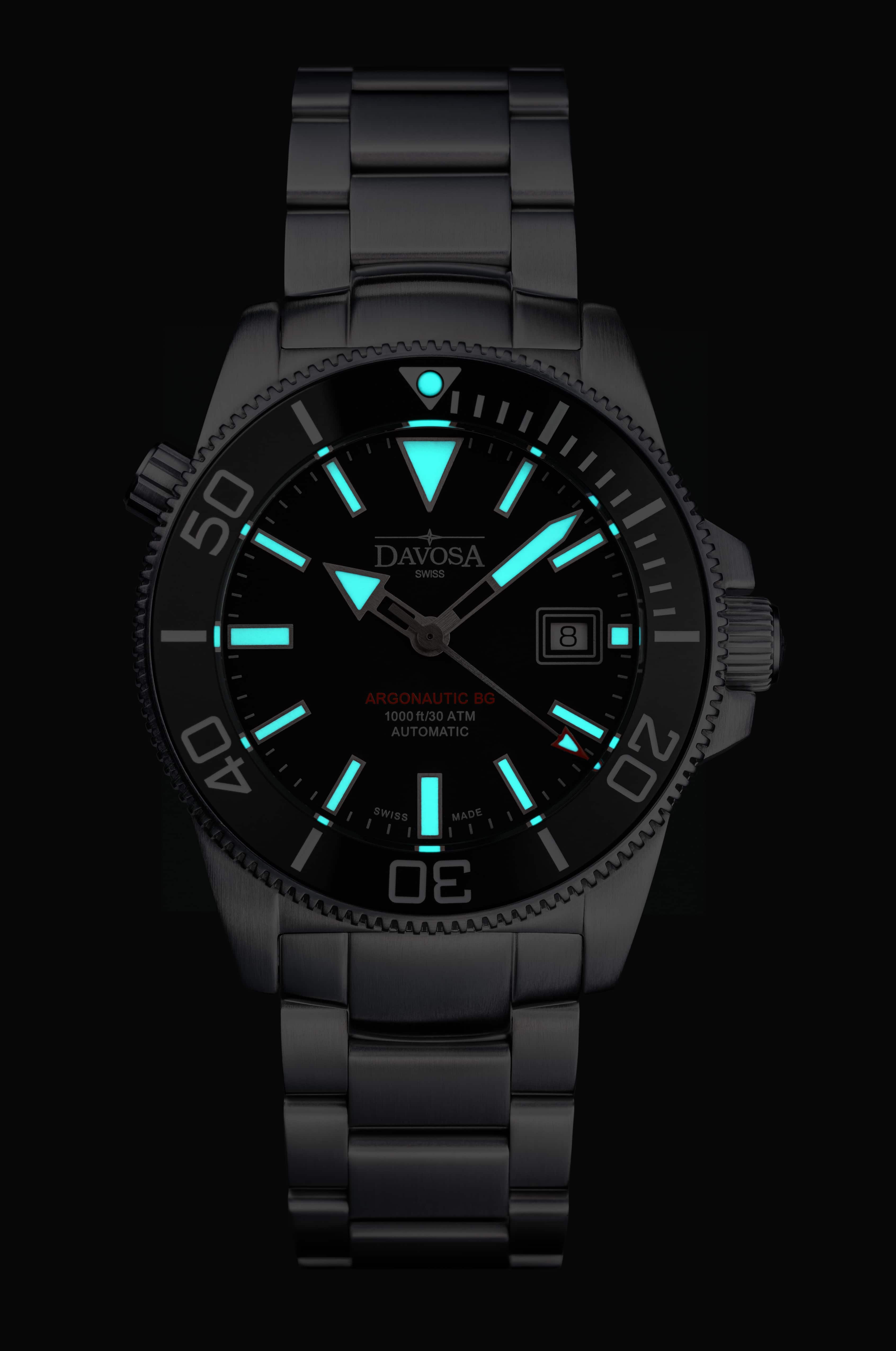 Argonautic BG Automatic 300m Black Men's Diver Watch 16152822 Diver Davosa USA Official Distributor. Prices are Final. Tax & duties included.