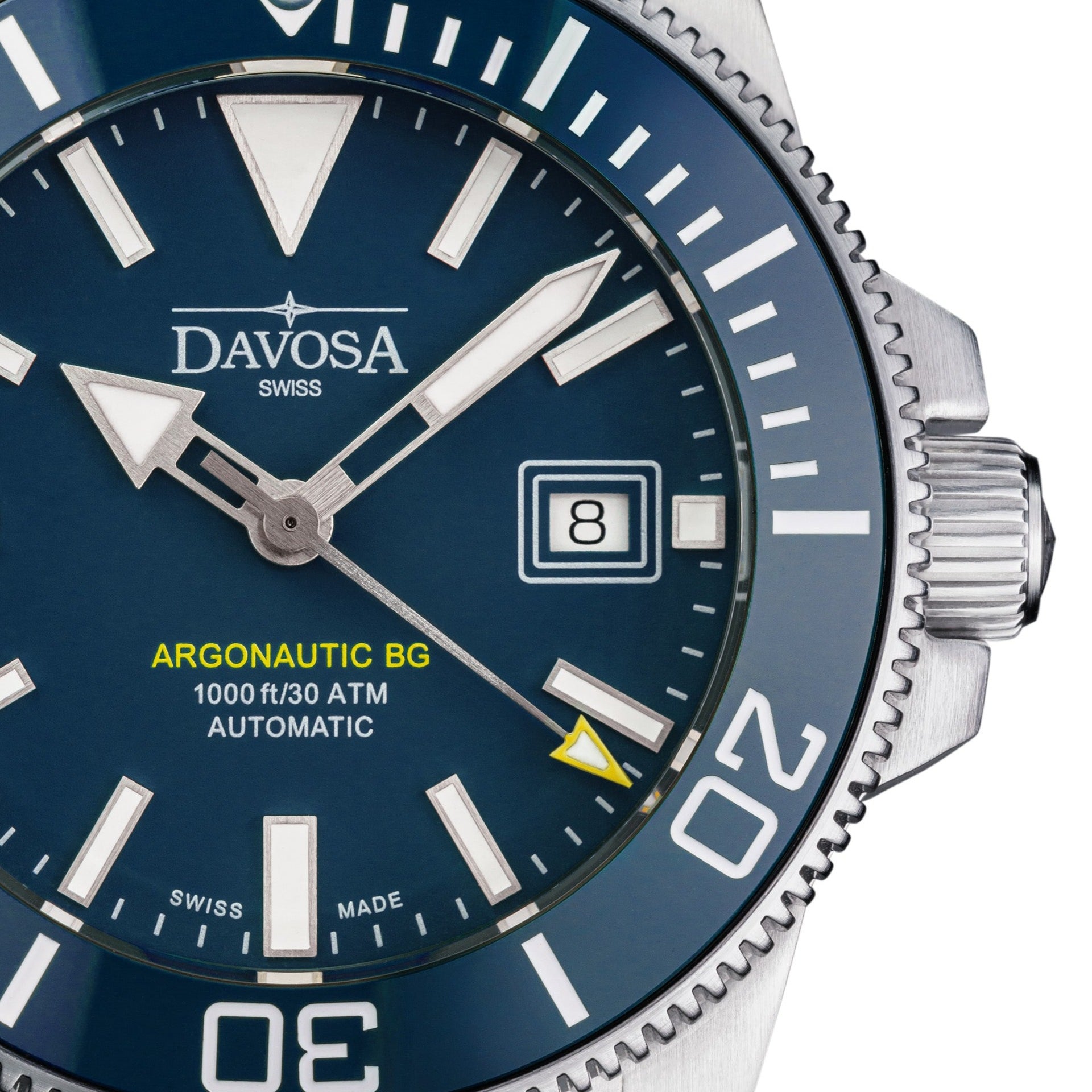 Argonautic BG Automatic 300m Blue Men's Diver Watch 16152840 OUTLET Diver Davosa USA Official Distributor. Prices are Final. Tax & duties included. 43mm Blue