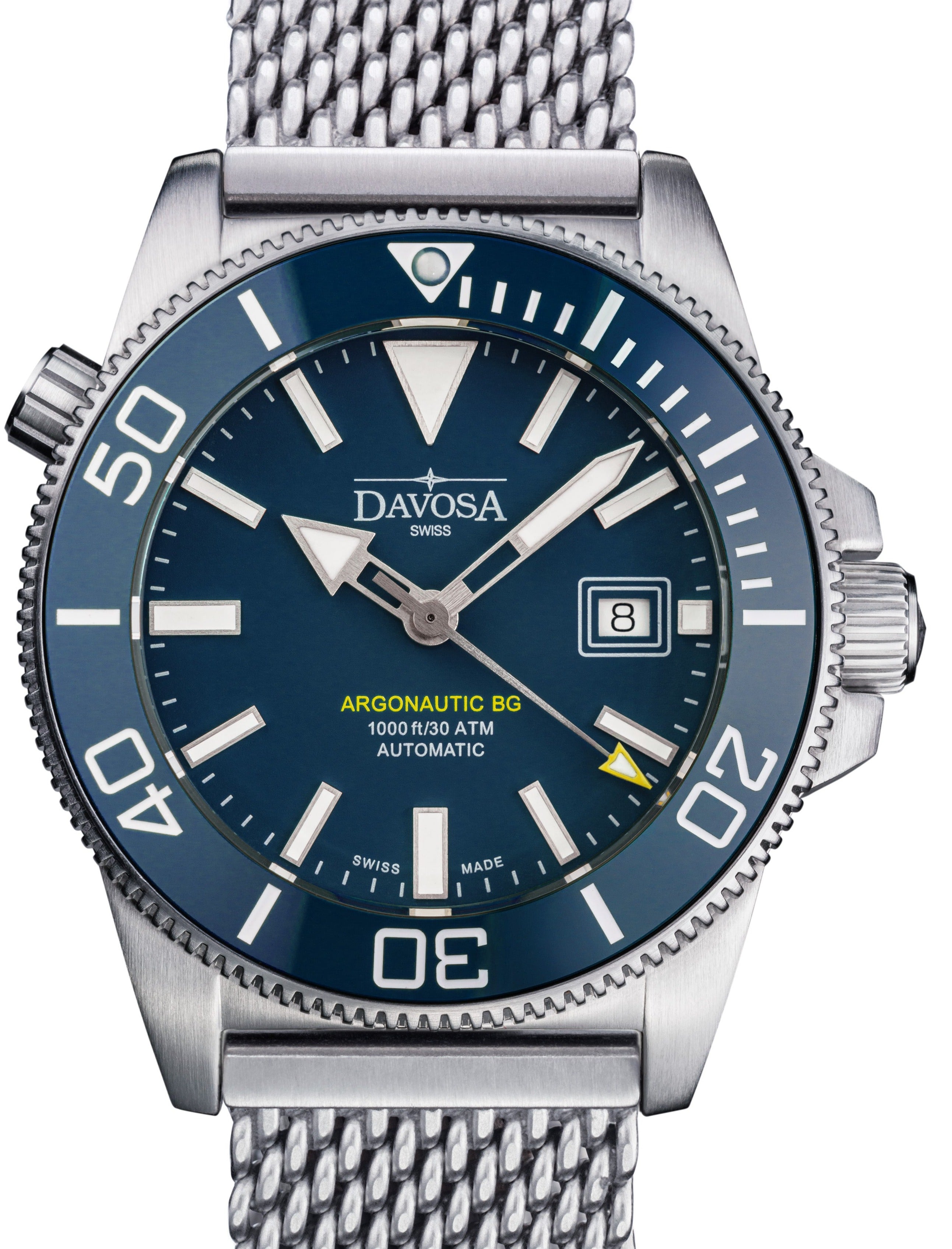 Argonautic BG Automatic 300m Blue Men's Diver Watch 16152844 Diver Davosa USA Official Distributor. Prices are Final. Tax & duties included.