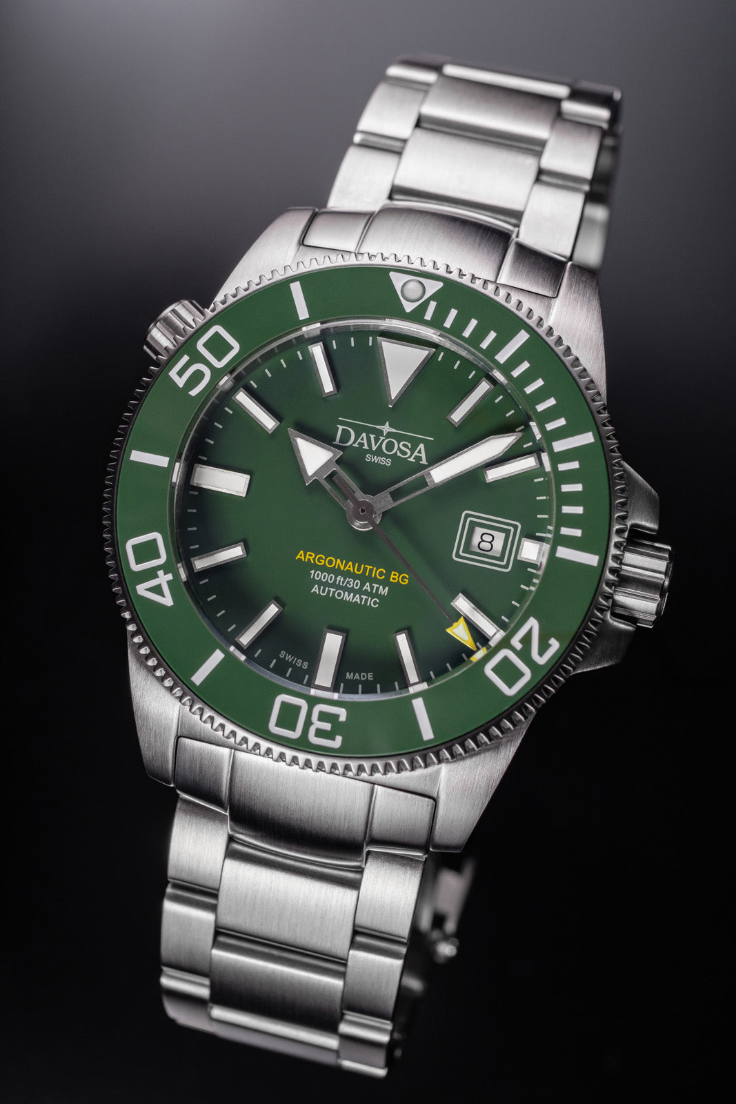 Argonautic BG Automatic 300m Green Men's Diver Watch 16152870 Diver Davosa USA Official Distributor. Prices are Final. Tax & duties included.