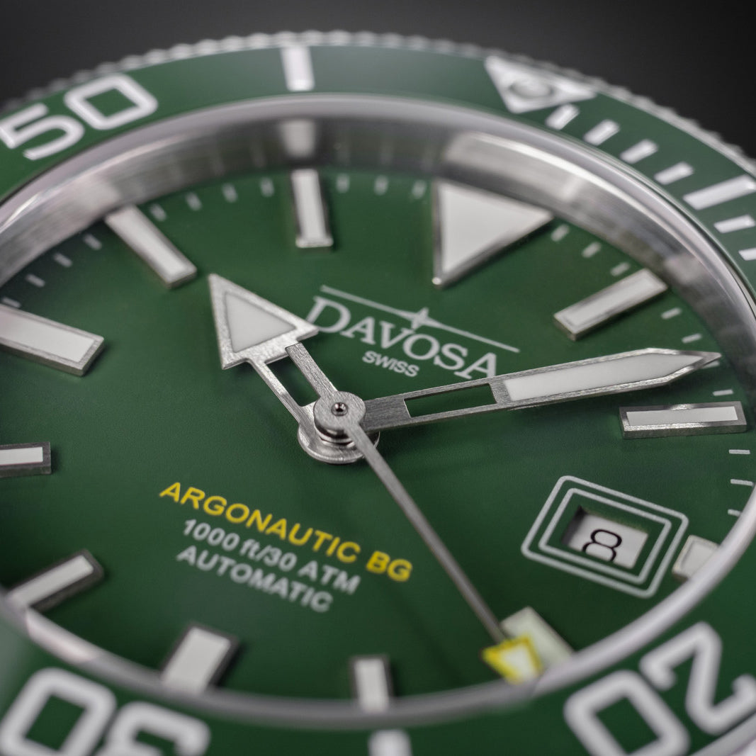Argonautic BG Automatic 300m Green Men's Diver Watch 16152870 Diver Davosa USA Official Distributor. Prices are Final. Tax & duties included.
