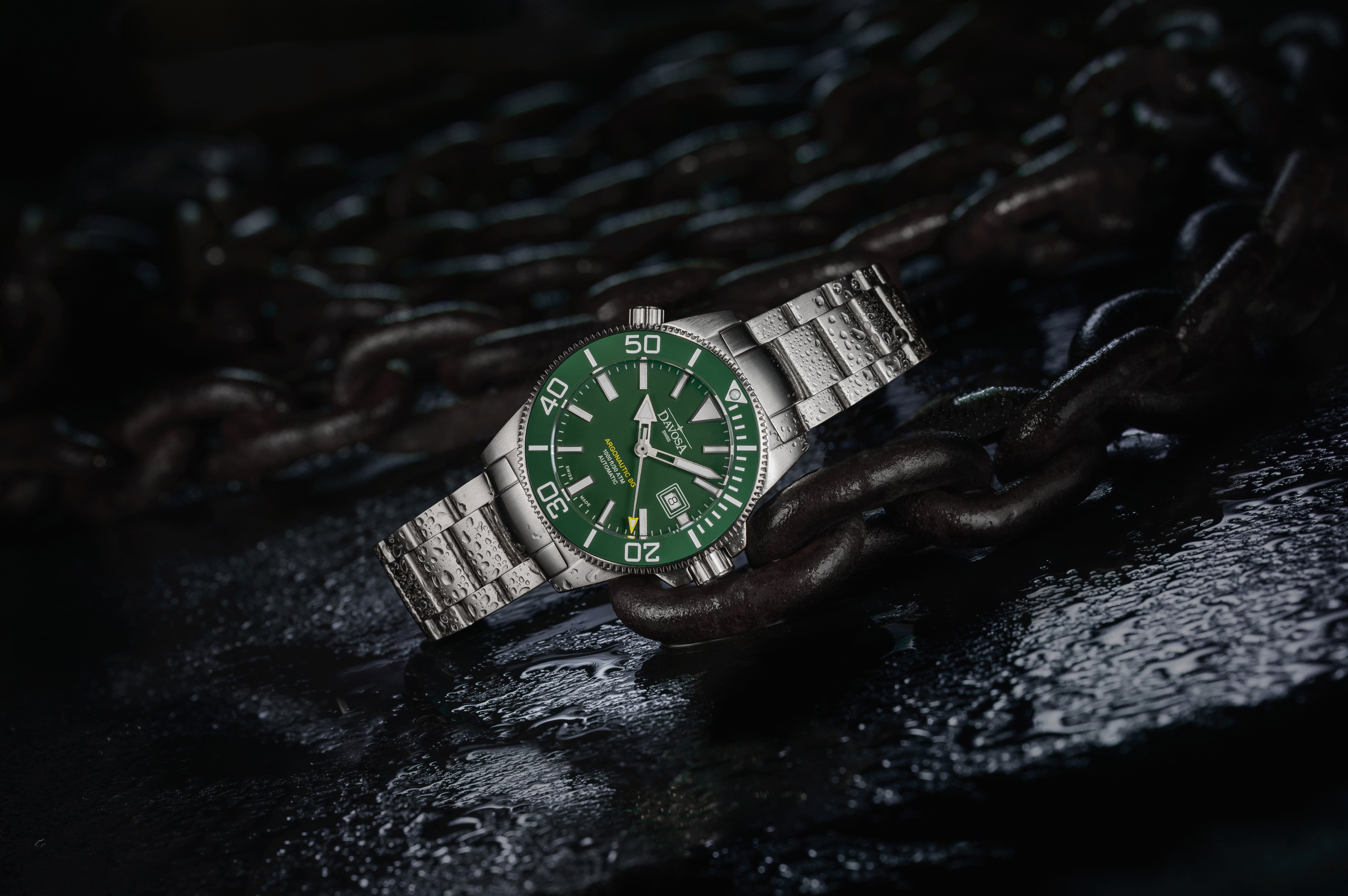 Argonautic BG Automatic 300m Green Men's Diver Watch 16152870 Diver Davosa USA Official Distributor. Prices are Final. Tax & duties included.