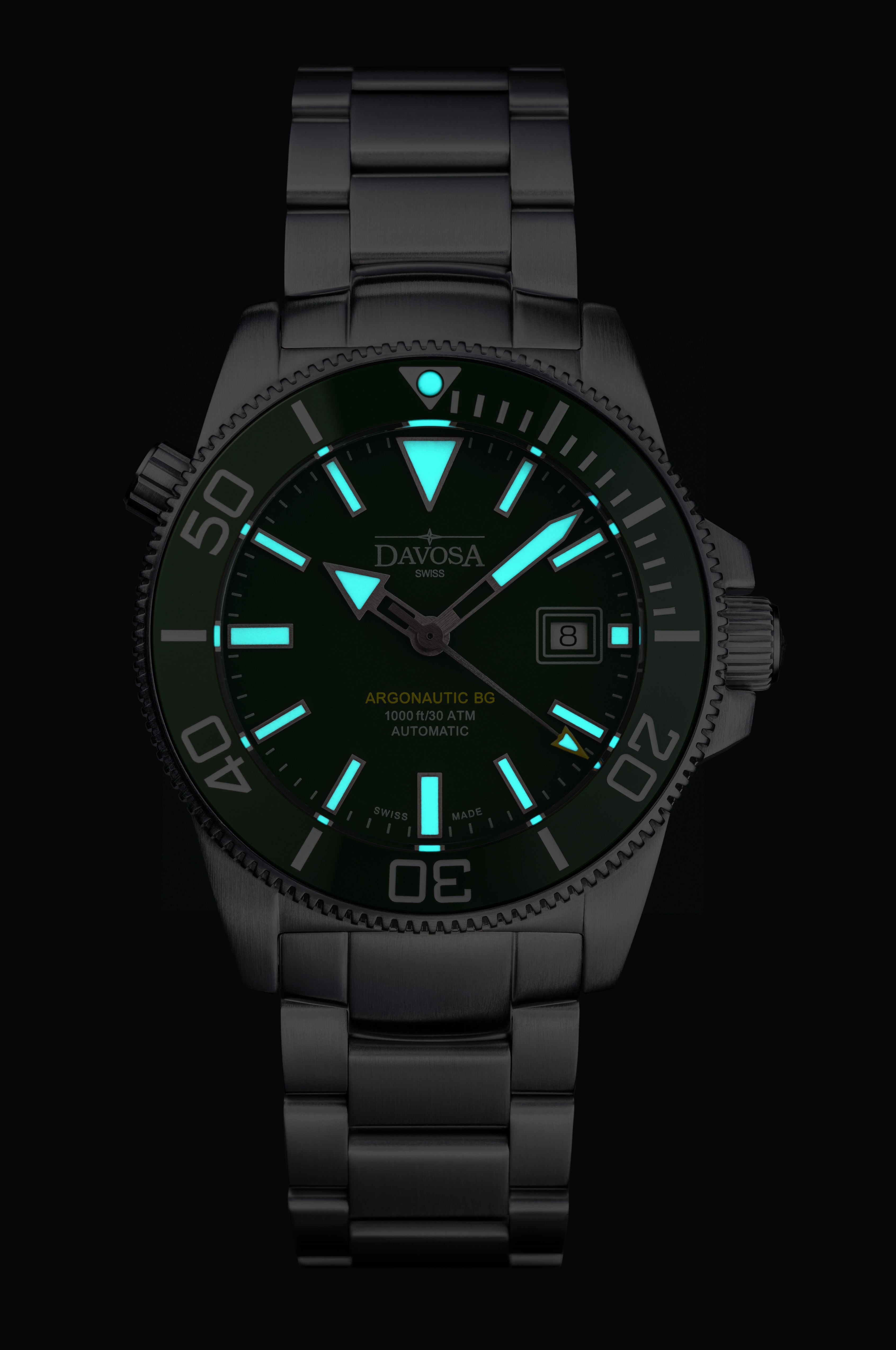 Argonautic BG Automatic 300m Green Men's Diver Watch 16152870 Diver Davosa USA Official Distributor. Prices are Final. Tax & duties included.