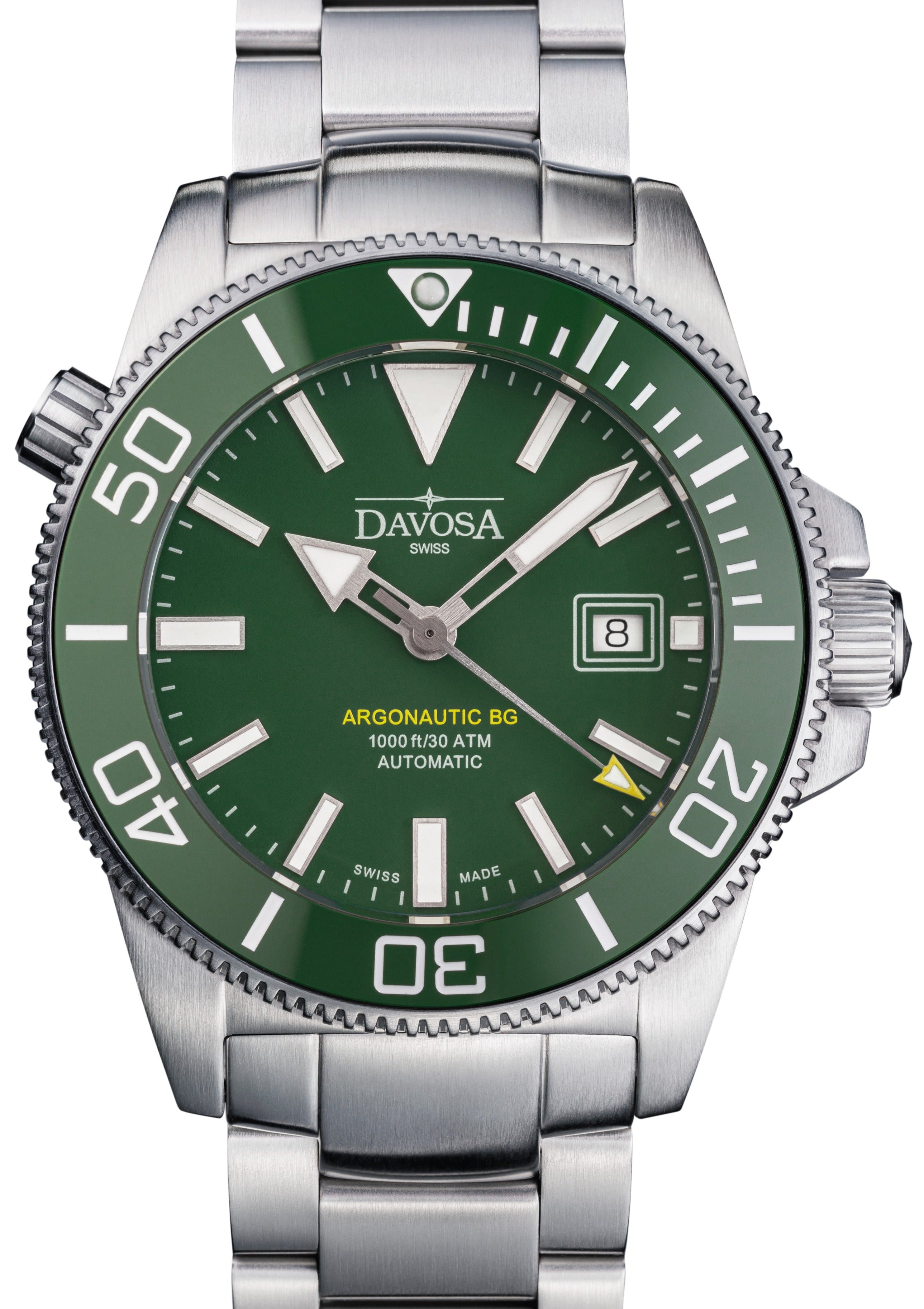 Argonautic BG Automatic 300m Green Men's Diver Watch 16152870 Diver Davosa USA Official Distributor. Prices are Final. Tax & duties included.