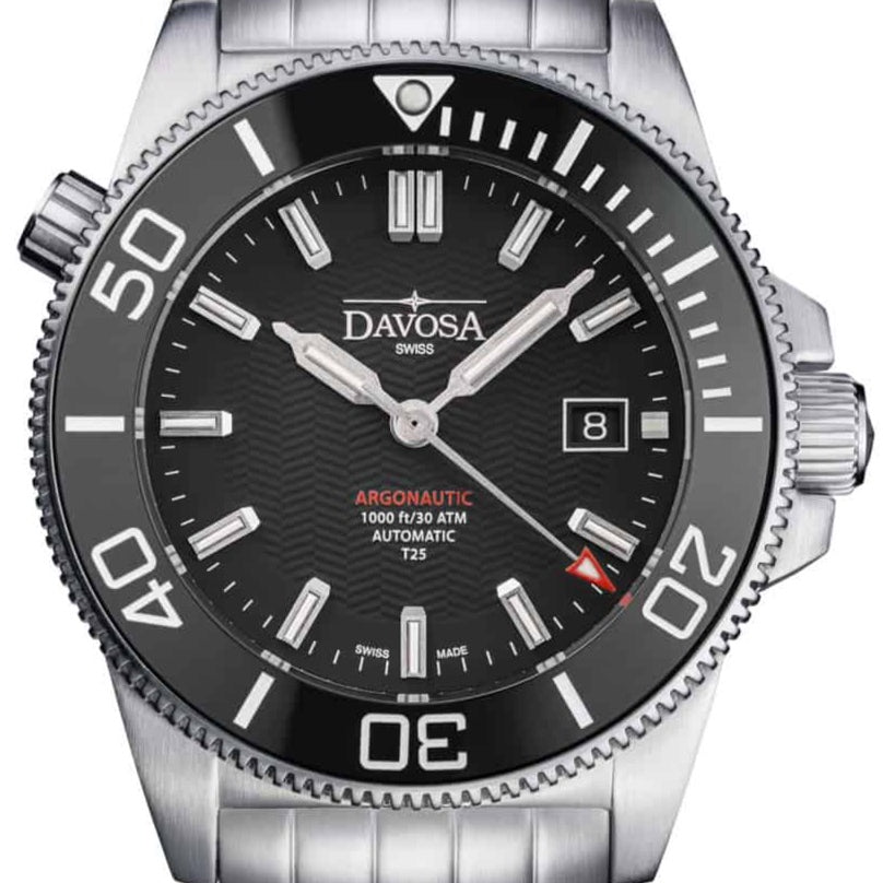 Argonautic Lumis T25 Automatic 300m Black Men's Diver Watch 16152902 Diver Davosa USA Official Distributor. Prices are Final. Tax & duties included.