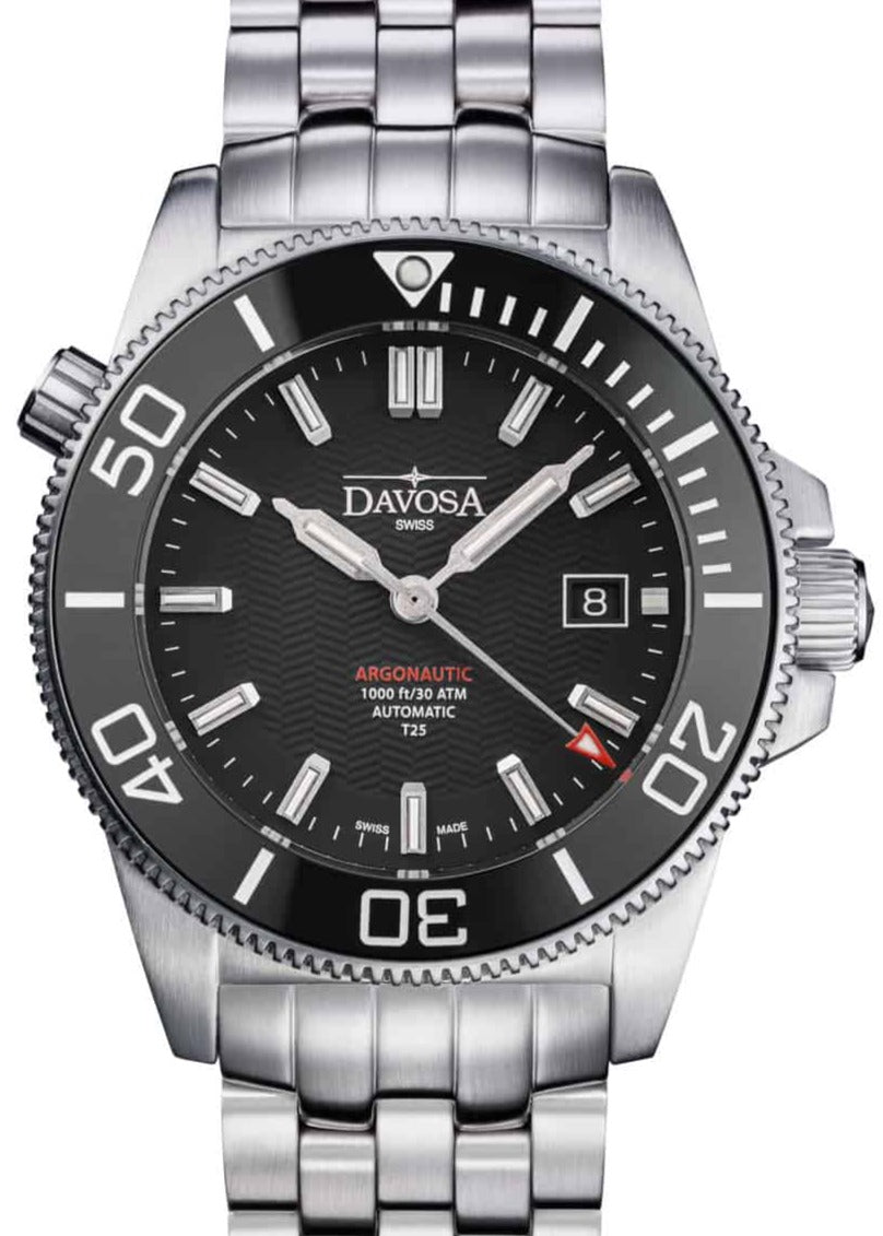 Argonautic Lumis T25 Automatic 300m Black Men's Diver Watch 16152902 Diver Davosa USA Official Distributor. Prices are Final. Tax & duties included.