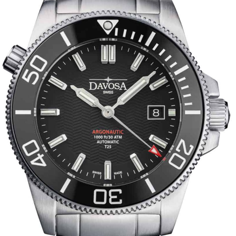 Argonautic Lumis Automatic Black Men's Diver Watch 16152920 Diver Davosa USA Official Distributor. Prices are Final. Tax & duties included.
