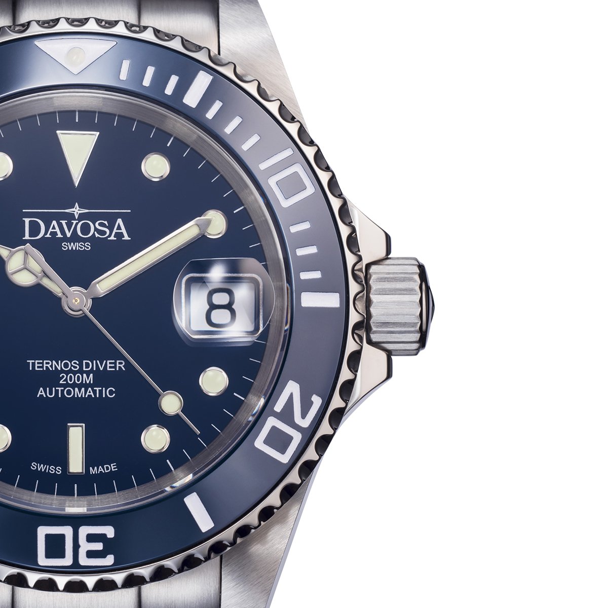 Ternos Ceramic Automatic 200m Blue Diving Watch 16155540 Diver Davosa USA Official Distributor. Prices are Final. Tax & duties included.