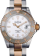 Ternos Ceramic Automatic Swiss-Made White Rose Gold Diving Watch 16155563 Diver Davosa USA Official Distributor. Prices are Final. Tax & duties included.
