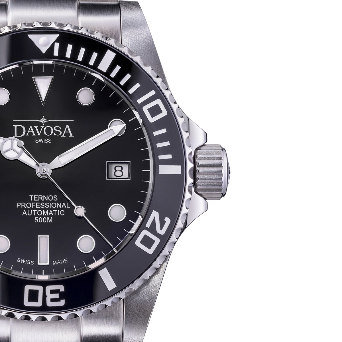 Ternos Professional Automatic 500m Black Diving Watch 16155950 Diver Davosa USA Official Distributor. Prices are Final. Tax & duties included.