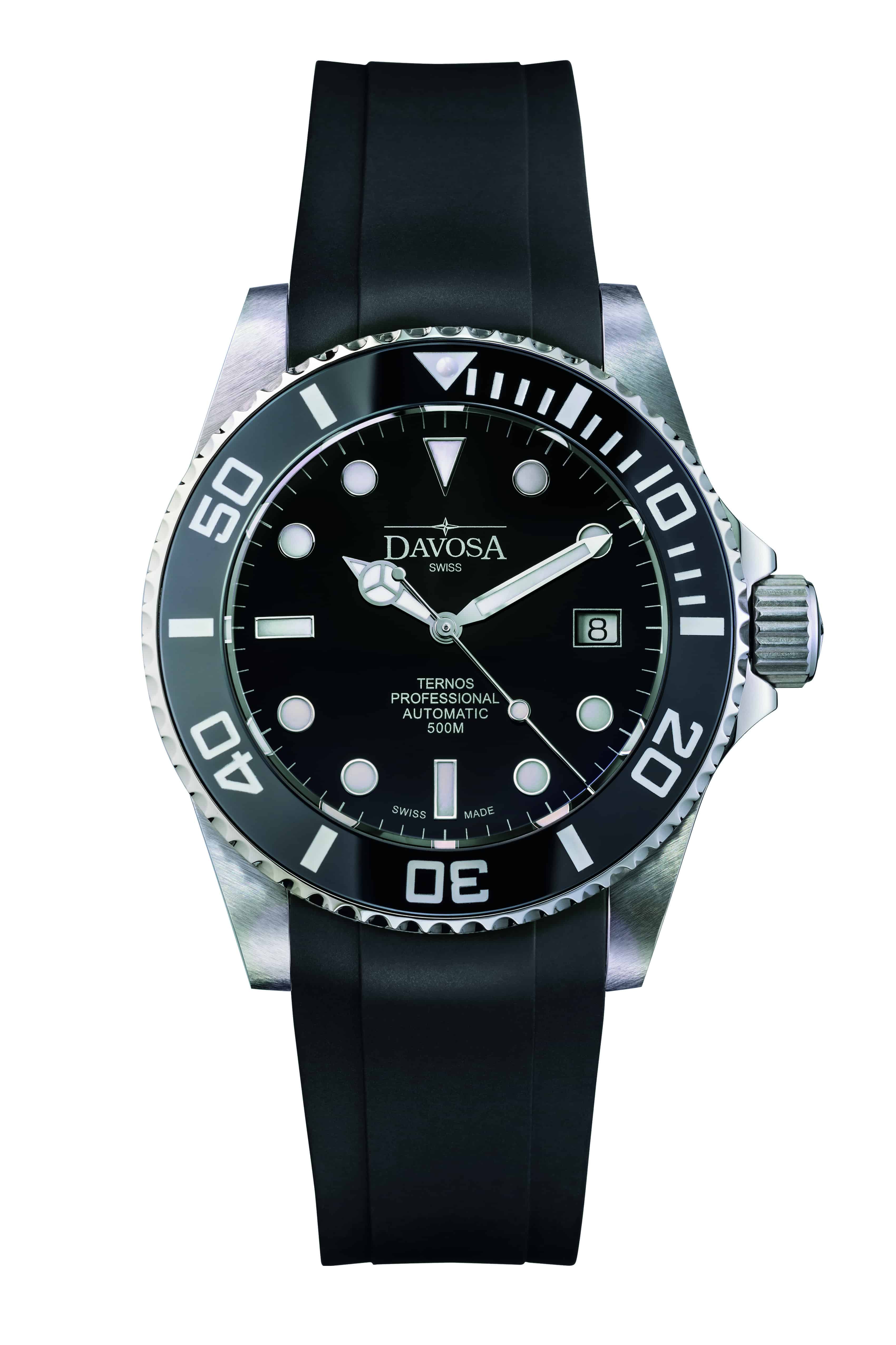 Davosa Swiss Original Ternos Professional Black Rubber Band 22mm 169.559.55 Straps Davosa USA Official Distributor. Prices are Final. Tax & duties included.