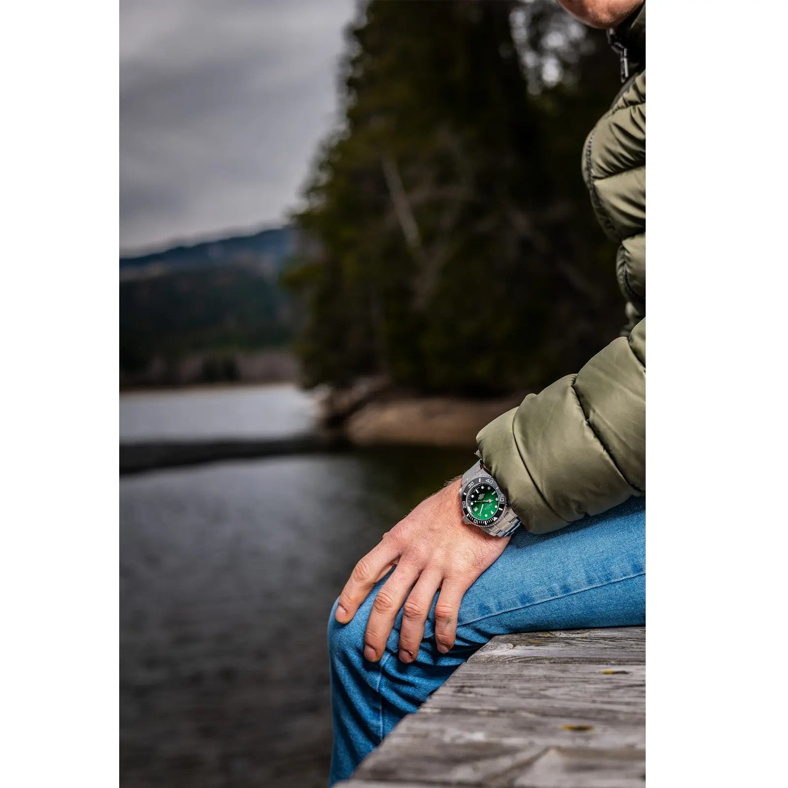 Ternos Professional Automatic 500m Green Black Diving Watch 16155975 Diver Davosa USA Official Distributor. Prices are Final. Tax & duties included.