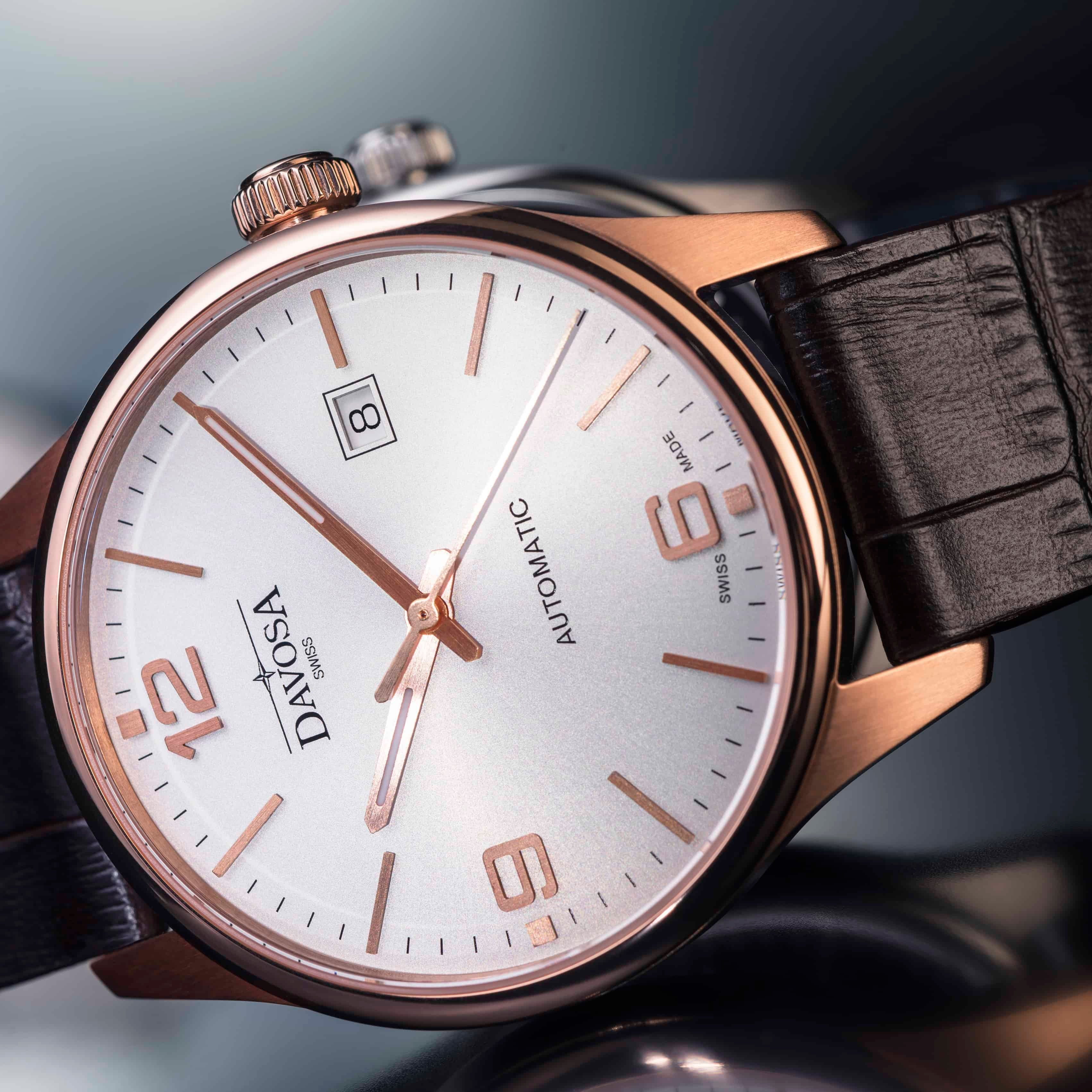 Gentleman Automatic 40mm PVD Rose Gold Executive Watch 16156664 Executive Davosa USA Official Distributor. Prices are Final. Tax & duties included.