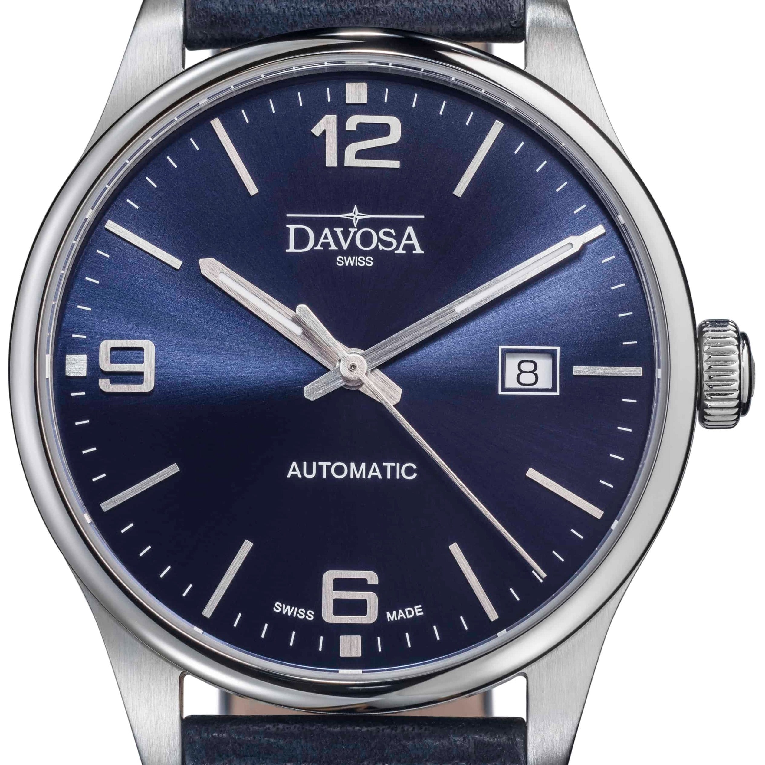 Gentleman Automatic 40mm Blue Executive Watch 16156644 Executive Davosa USA Official Distributor. Prices are Final. Tax & duties included. 40mm Navy Leather