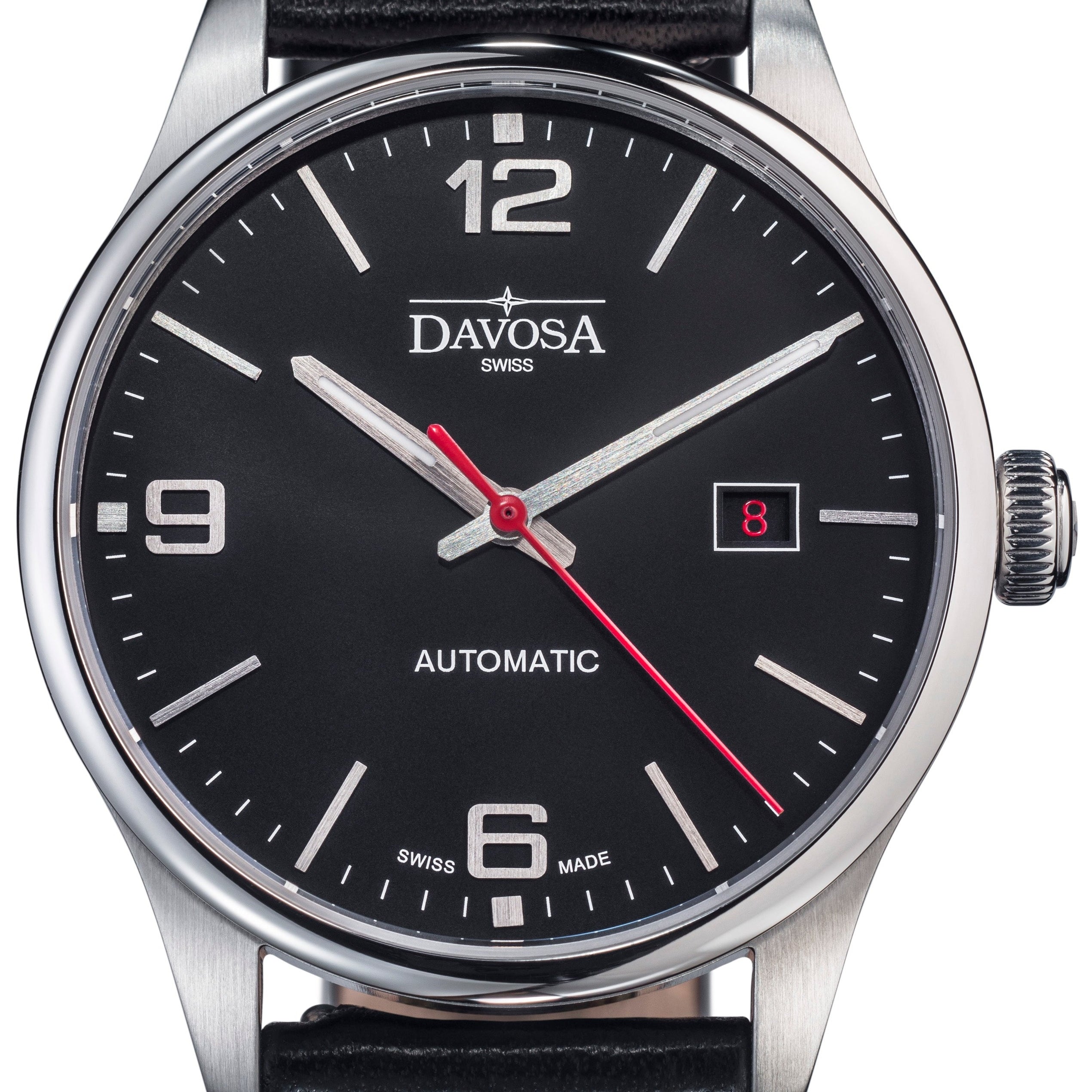 Gentleman Automatic 40mm Black Executive Watch 16156654 Executive Davosa USA Official Distributor. Prices are Final. Tax & duties included. 40mm Black Leather