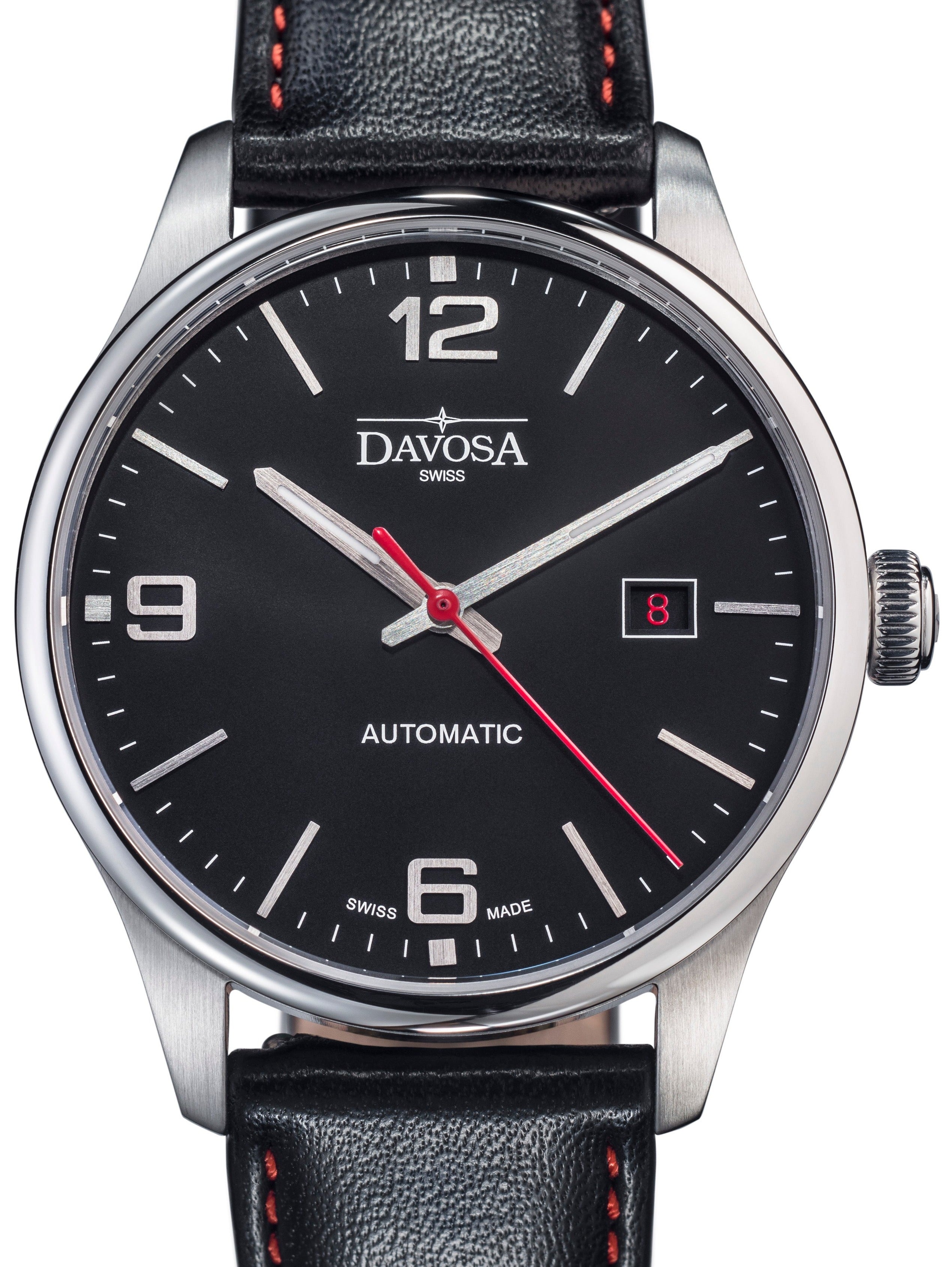 Gentleman Automatic 40mm Black Executive Watch 16156654 Executive Davosa USA Official Distributor. Prices are Final. Tax & duties included. 40mm Black Leather