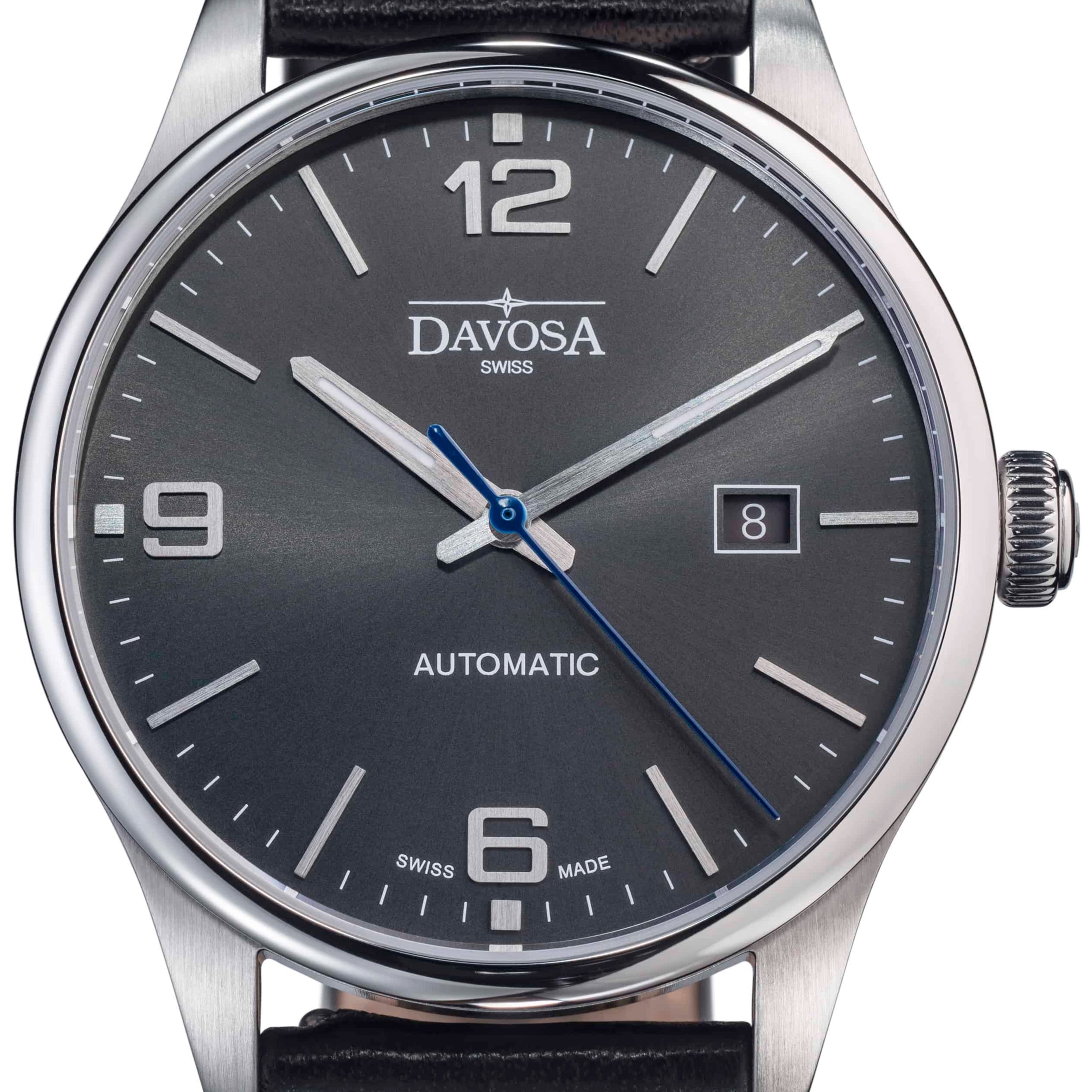 Gentleman Automatic 40mm Grey Executive Watch 16156694 Executive Davosa USA Official Distributor. Prices are Final. Tax & duties included. 40mm Black Leather