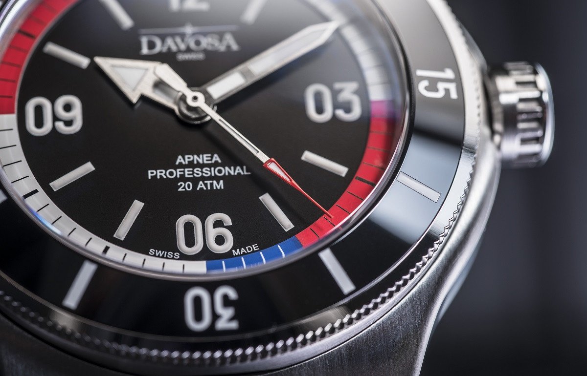 Apnea Pro Automatic Swiss-Made 200m Men's Diver Watch 16156855 Diver Davosa USA Official Distributor. Prices are Final. Tax & duties included.