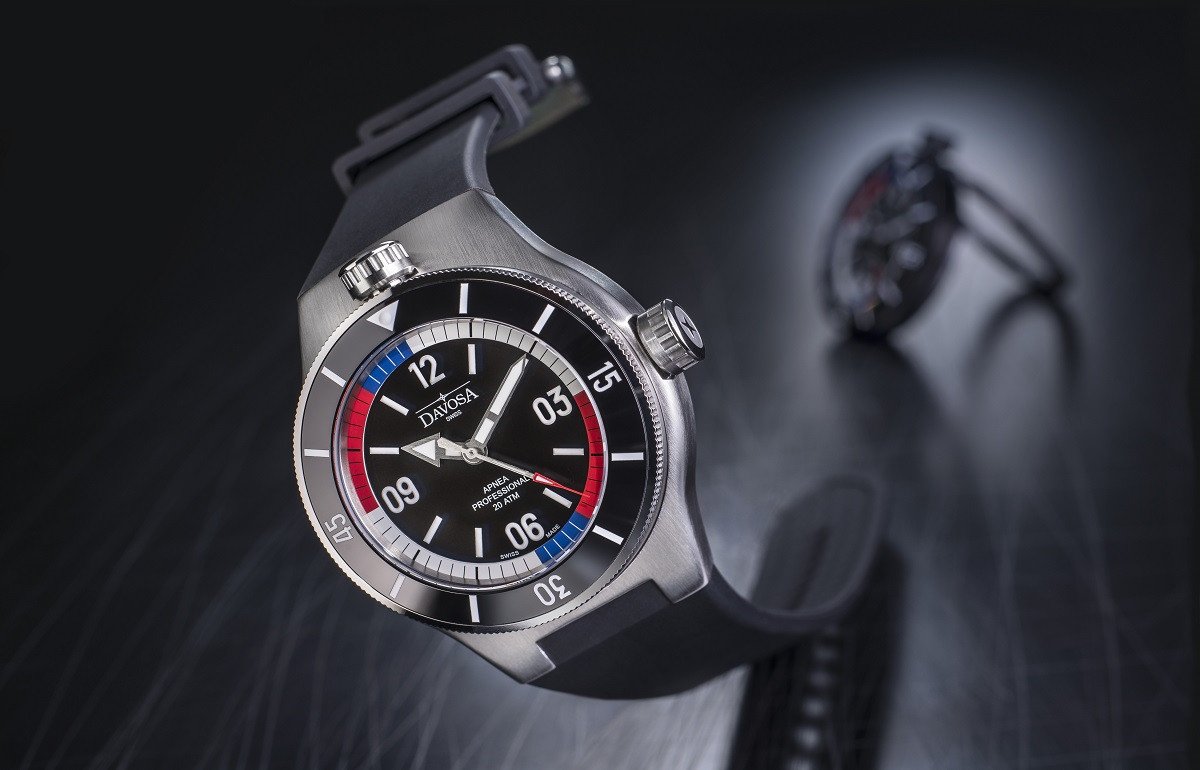Apnea Pro Automatic Swiss-Made 200m Men's Diver Watch 16156855 Diver Davosa USA Official Distributor. Prices are Final. Tax & duties included.