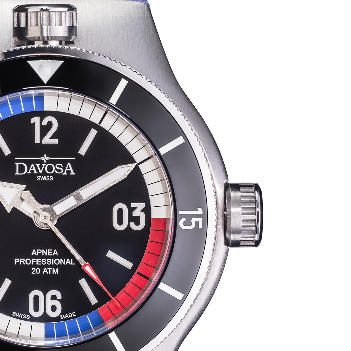 Apnea Pro Automatic Swiss-Made 200m Men's Diver Watch 16156855 Diver Davosa USA Official Distributor. Prices are Final. Tax & duties included.