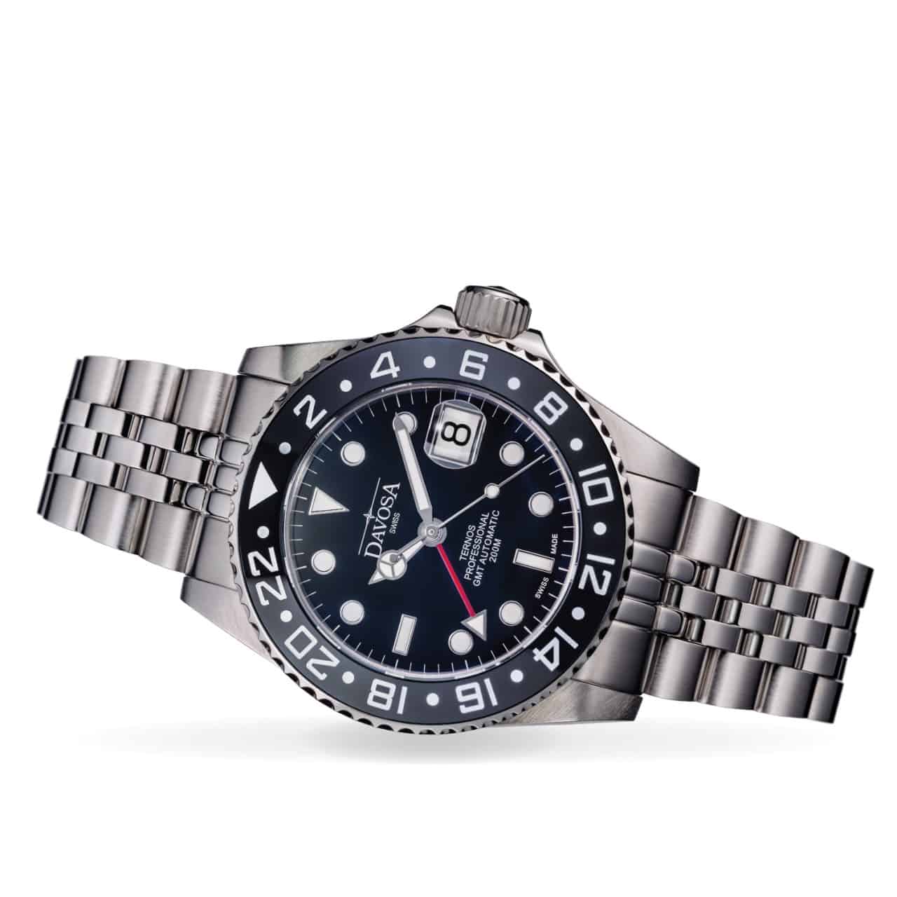 Ternos Professional Automatic 200m GMT Black Diving Watch 16157105 GMT Davosa USA Official Distributor. Prices are Final. Tax & duties included.