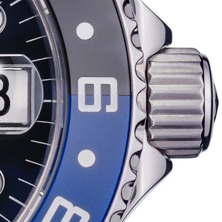 Ternos Professional Automatic 200m GMT Black Blue Diving Watch 16157104 GMT Davosa USA Official Distributor. Prices are Final. Tax & duties included.
