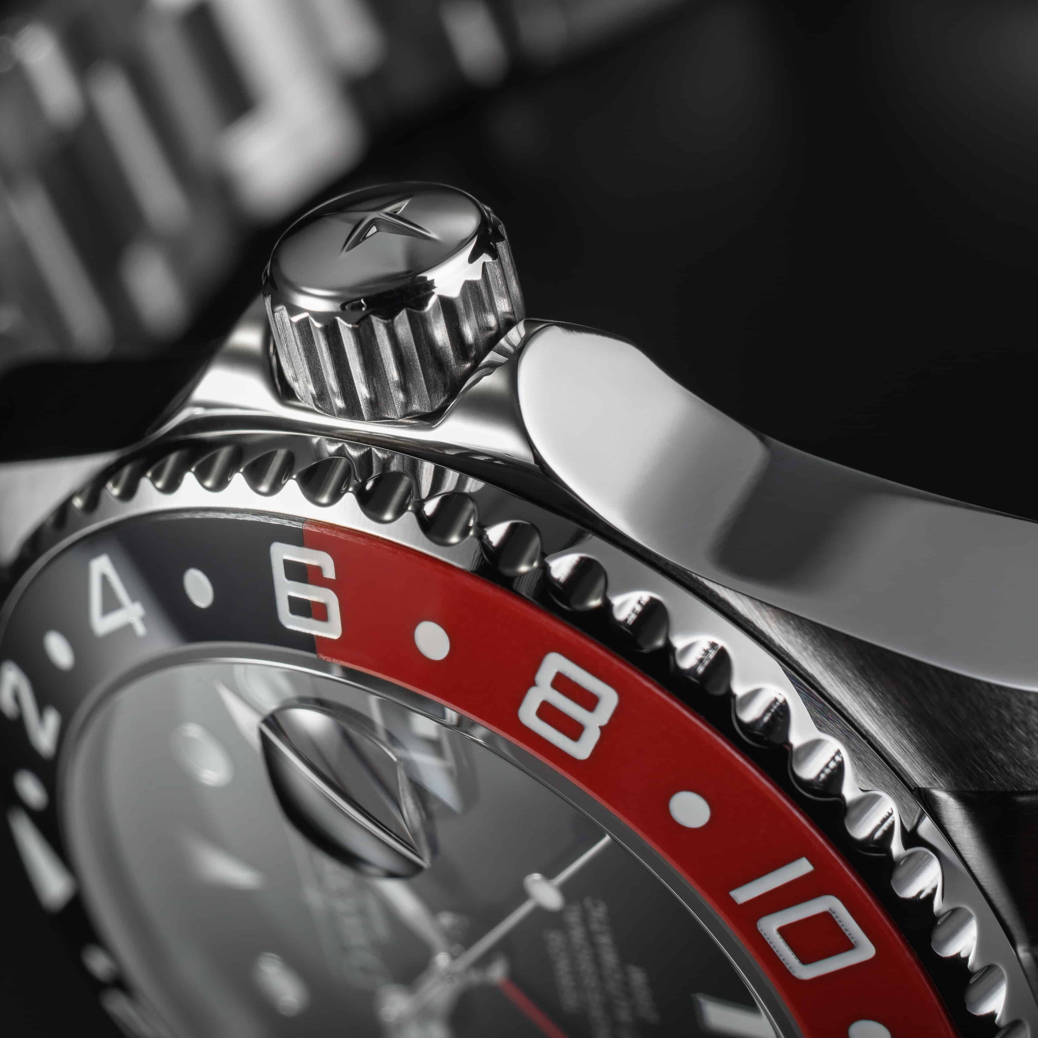 Ternos Professional Automatic 200m GMT Black Red Diving Watch 16157109 GMT Davosa USA Official Distributor. Prices are Final. Tax & duties included.