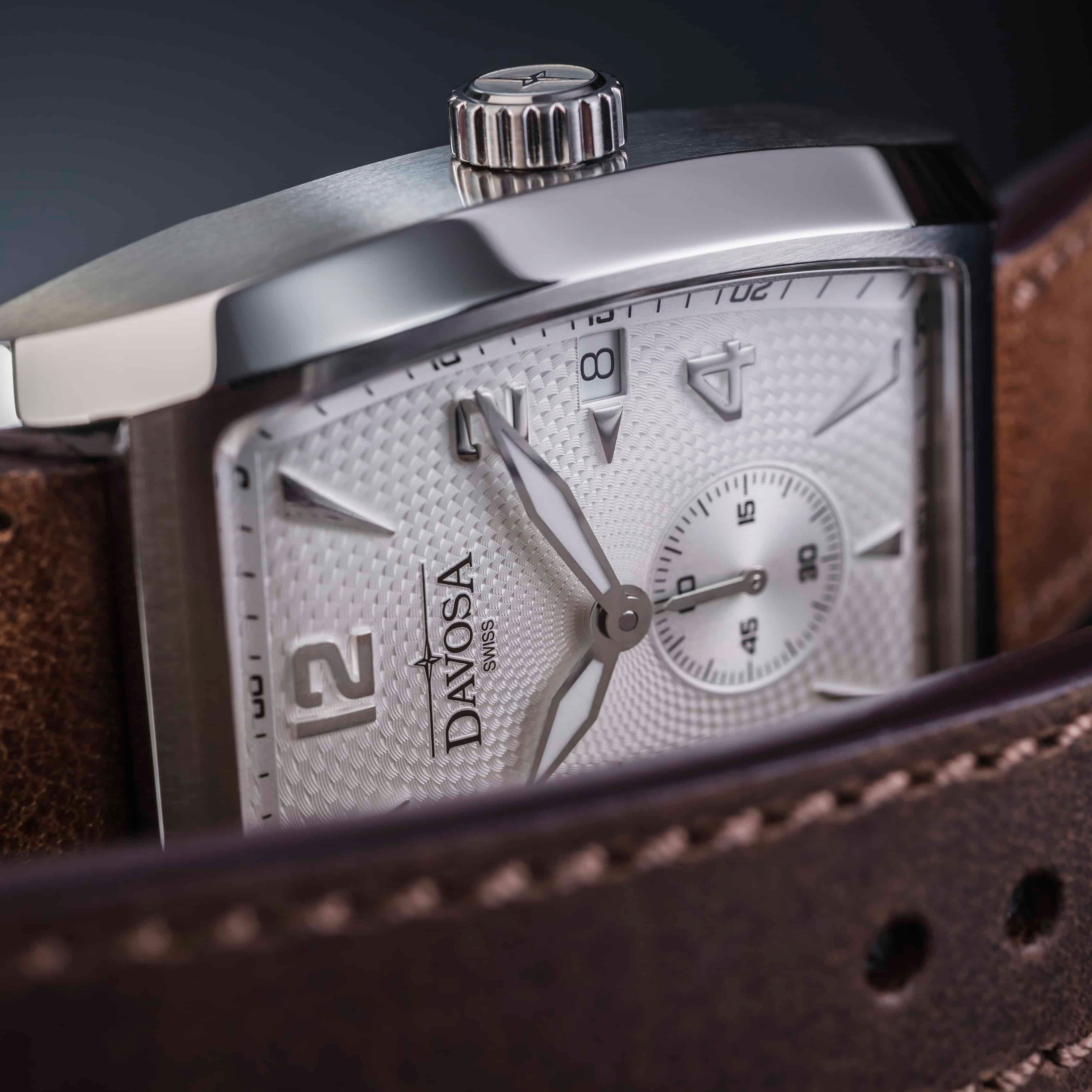 Evo 1908 Automatic Swiss-Made White Brown Executive Watch 16157514 Executive Davosa USA Official Distributor. Prices are Final. Tax & duties included.