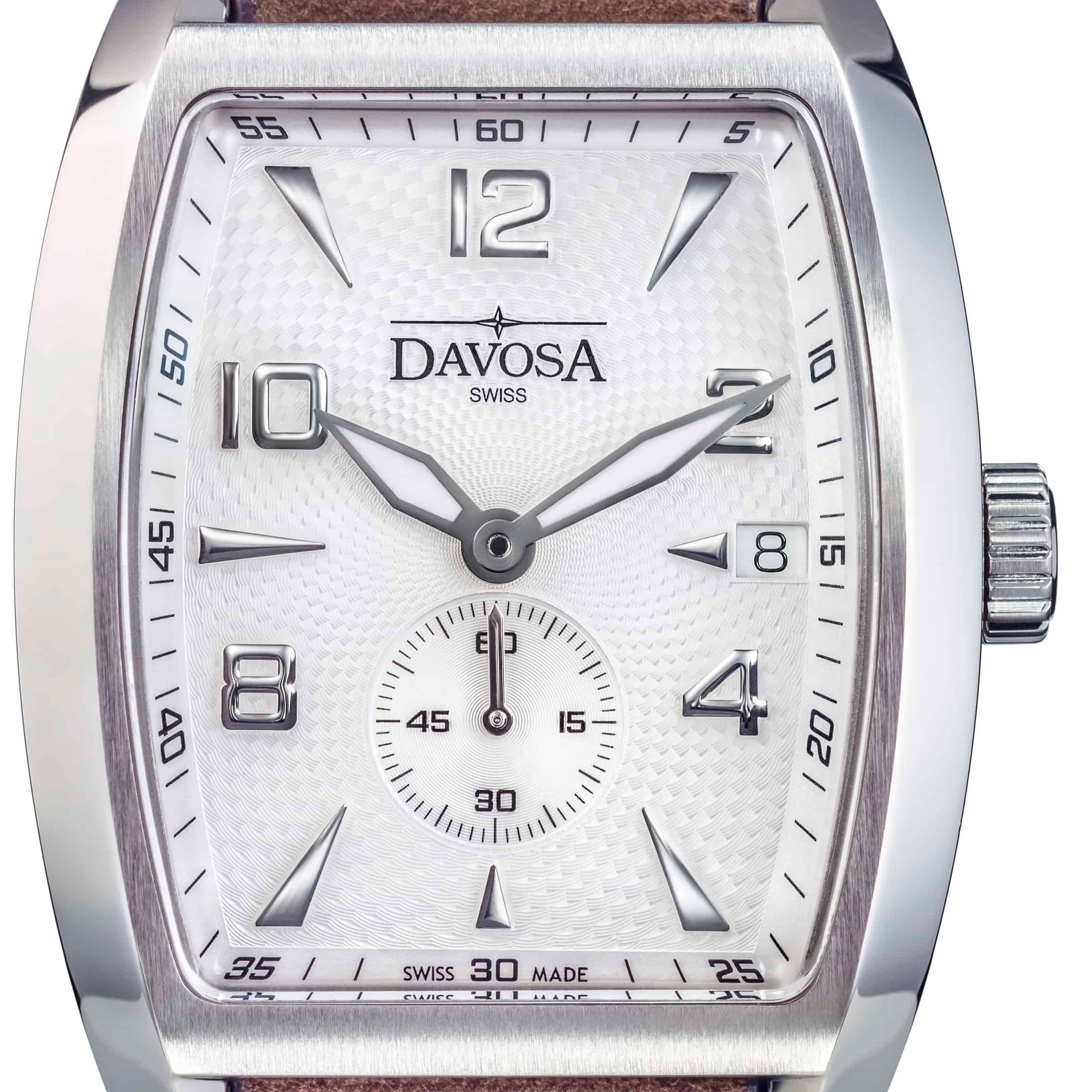 Evo 1908 Automatic Swiss-Made White Brown Executive Watch 16157514 Executive Davosa USA Official Distributor. Prices are Final. Tax & duties included.