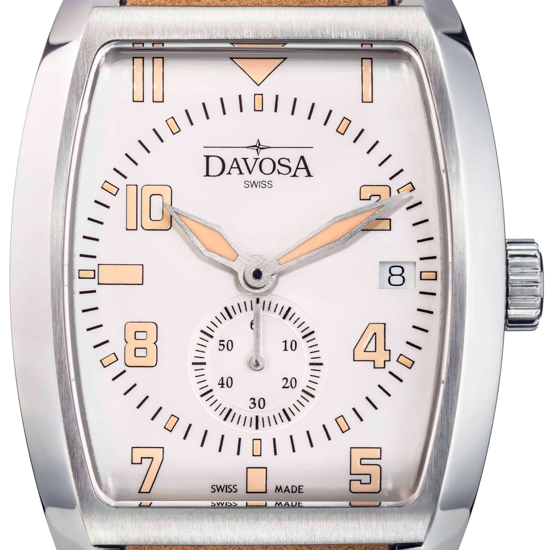Evo 1908 Automatic Swiss-Made White Orange Executive Watch 16157536 Executive Davosa USA Official Distributor. Prices are Final. Tax & duties included.