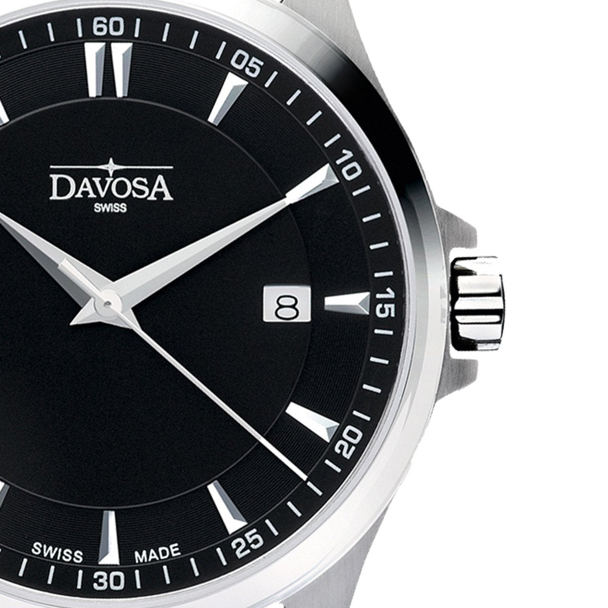 Classic Quartz Swiss-Made Black Executive Watch 16246655 Classic Davosa USA Official Distributor. Prices are Final. Tax & duties included.