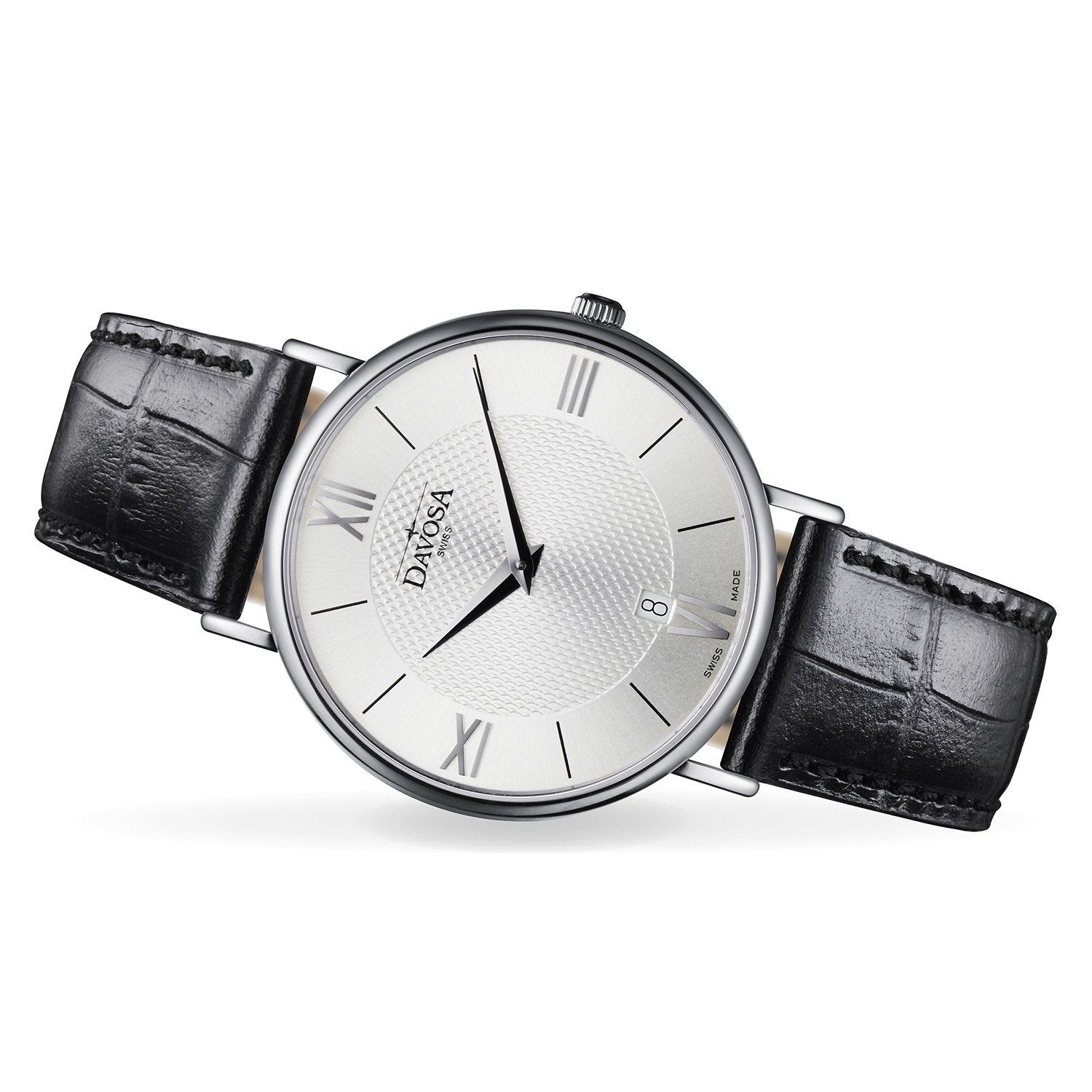 Pianos II Quartz Swiss-Made Silver Executive Watch 16248515 Executive Davosa USA Official Distributor. Prices are Final. Tax & duties included.