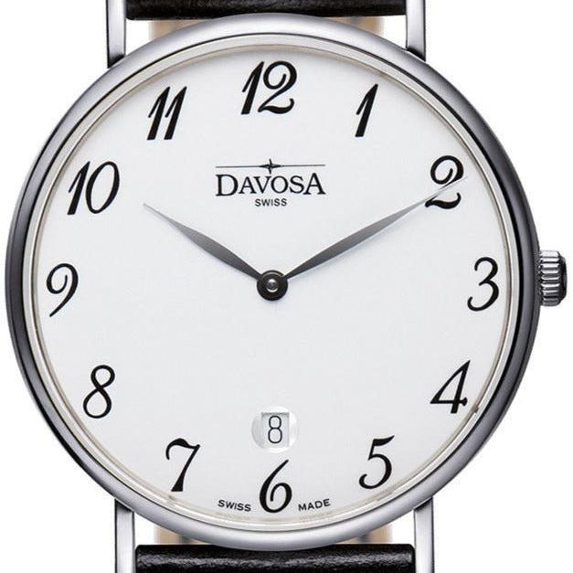 Pianos II Quartz Swiss-Made White Executive Watch 16248526 Executive Davosa USA Official Distributor. Prices are Final. Tax & duties included. 38mm White Leather
