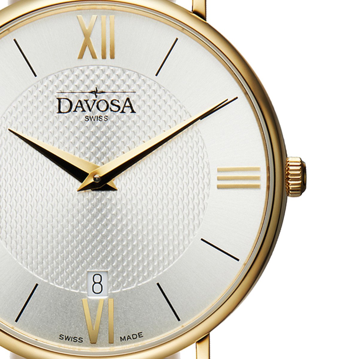 Pianos II Quartz PVD 38mm Guilloche Silver Ladies Watch 16248615 Ladies Davosa USA Official Distributor. Prices are Final. Tax & duties included.