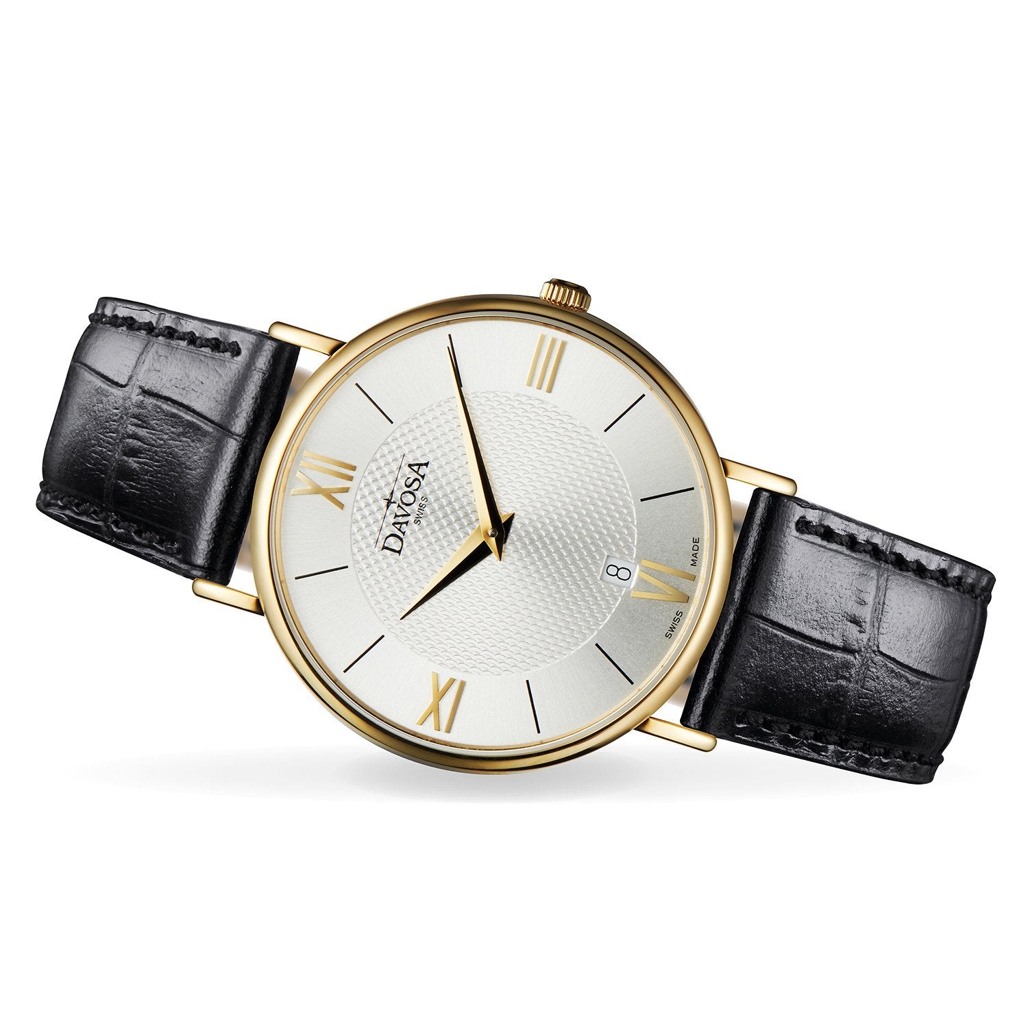 Pianos II Quartz PVD 38mm Guilloche Silver Ladies Watch 16248615 Ladies Davosa USA Official Distributor. Prices are Final. Tax & duties included.