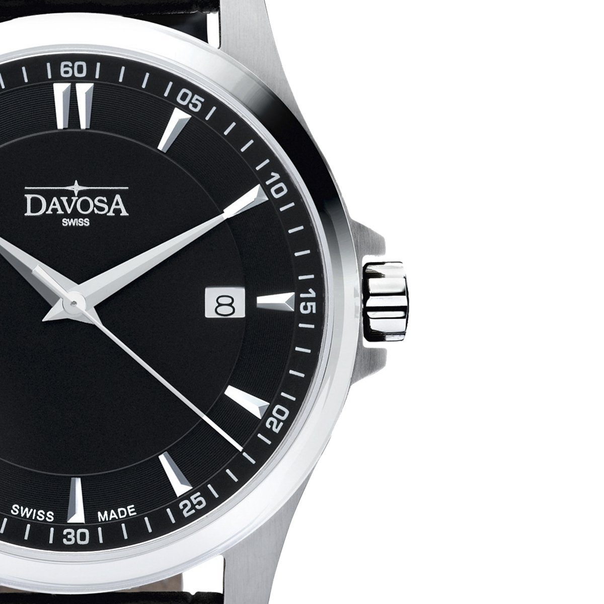 Classic Quartz Swiss-Made Black Executive Watch 16246655 Classic Davosa USA Official Distributor. Prices are Final. Tax & duties included.